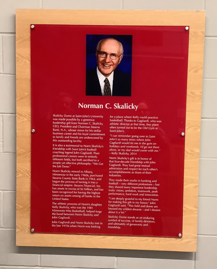 SJU Donor Recognition Plaque
