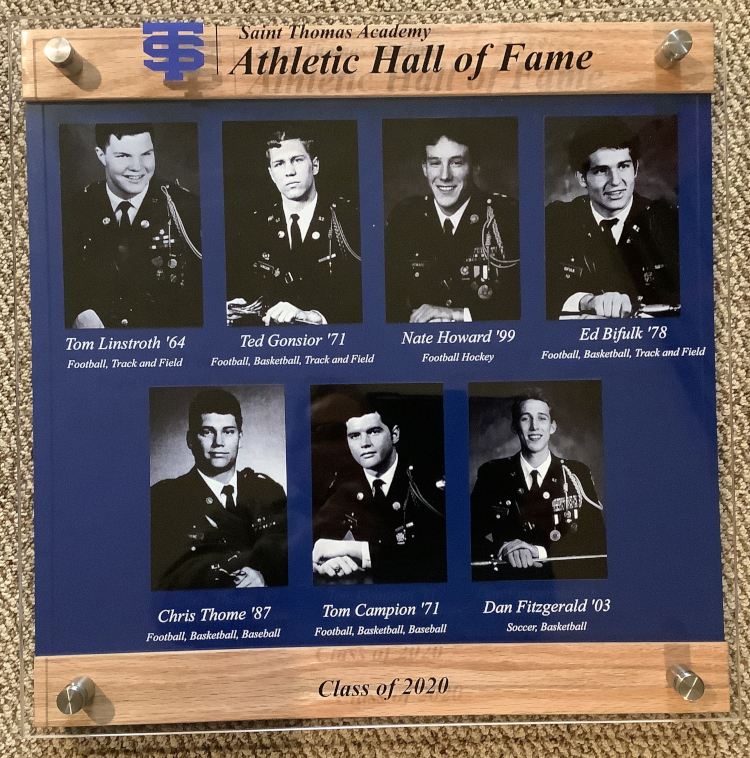Athletic hall of fame recognition, St Thomas Academy